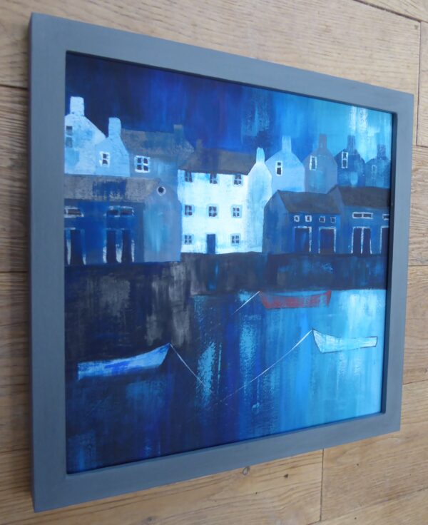 Harbour Blues, red boat - Image 2
